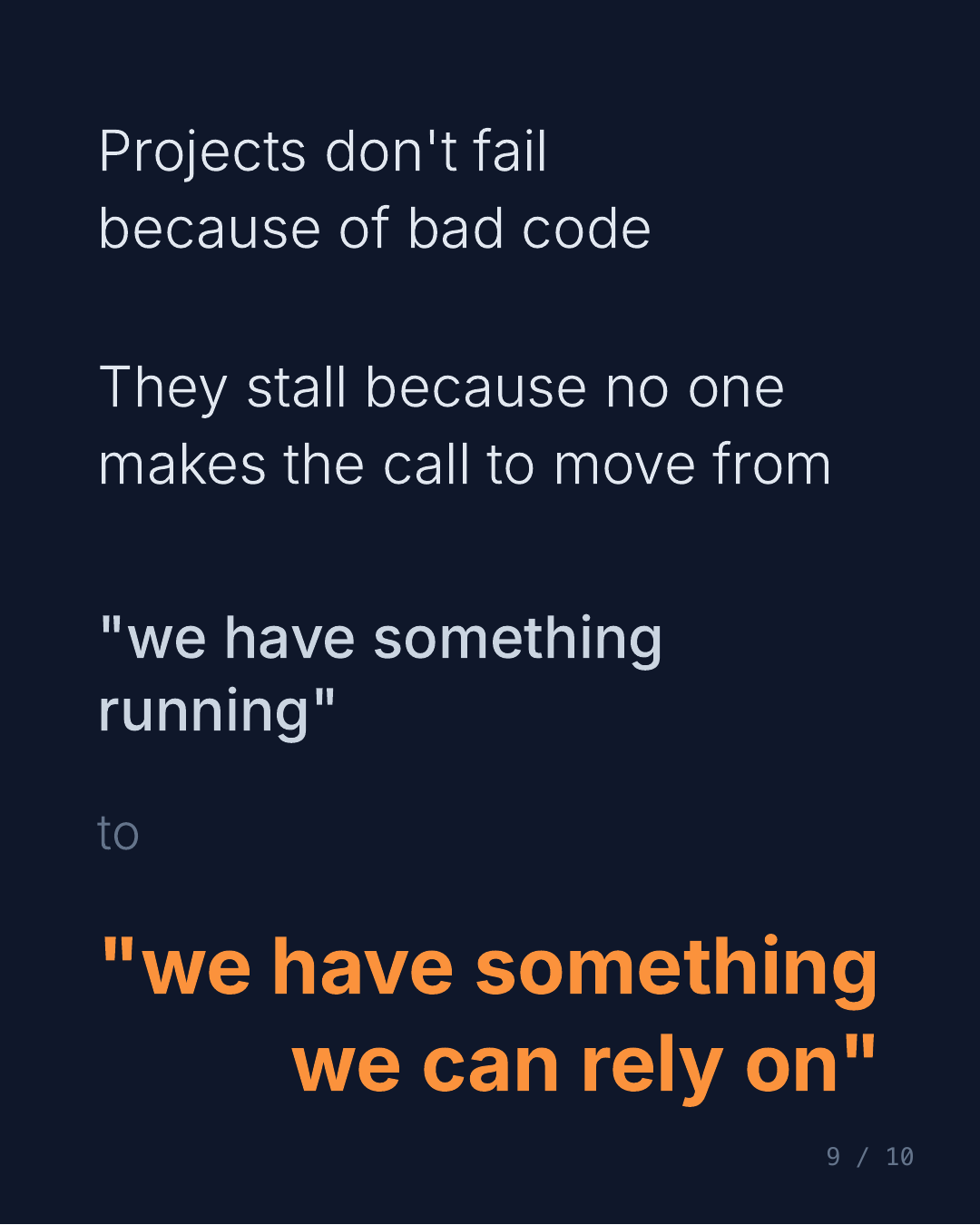 From audit to pause: when stopping is the right call — slide 9 of 10