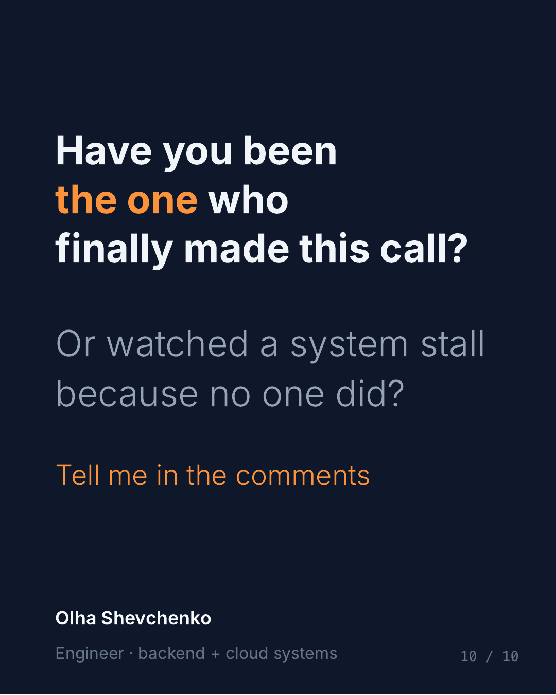 From audit to pause: when stopping is the right call — slide 10 of 10